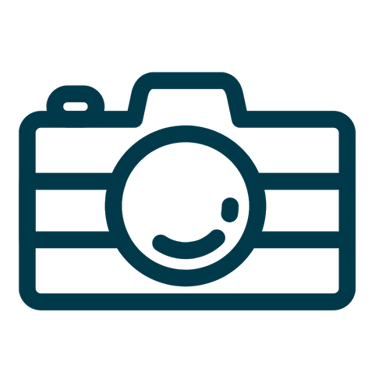 a camera with a smile on it