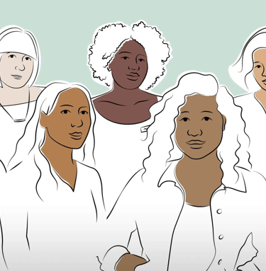 Illustration of Sephora staff and customers