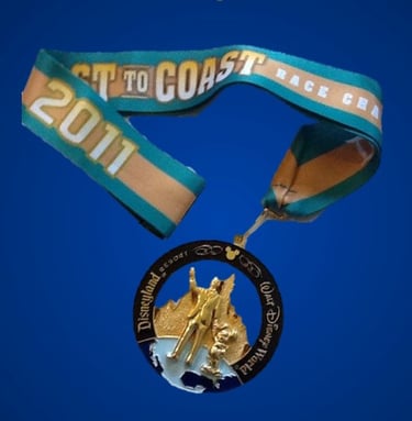 2011 runDisney Coast to Coast Challenge medal