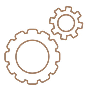 two gearsets with gears on them