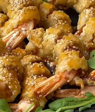 How to make snacks with shrimps