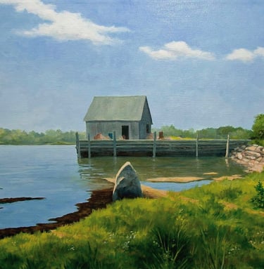 "The Channel" Acrylic $750