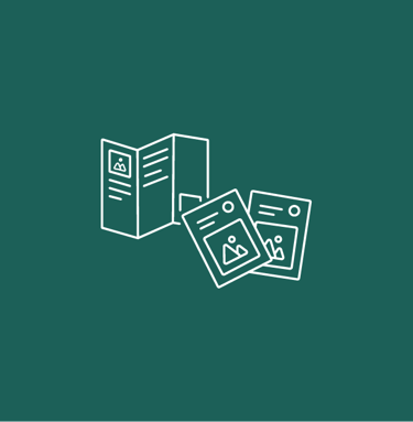 Icône communication – supports print et web créés par graphiste freelance Rennes