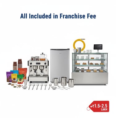 maa ki chai provides a bunch of coffee machines with a variety of items