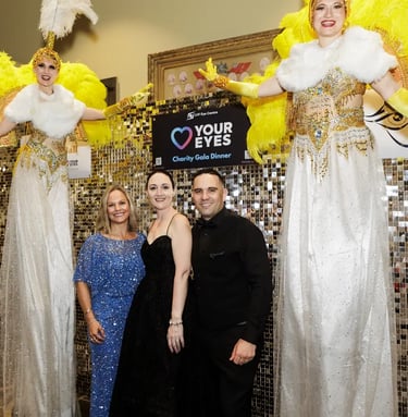 Silver Shimmer Wall spotted at the Eye Ball Charity Dinner in Brisbane City, Brisbane - party hire by SweetAz Co.