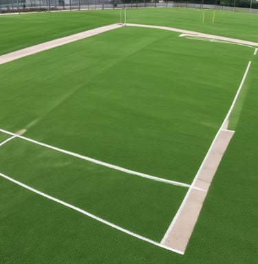 An aerial view of a multi-sport facility with various playing fields.