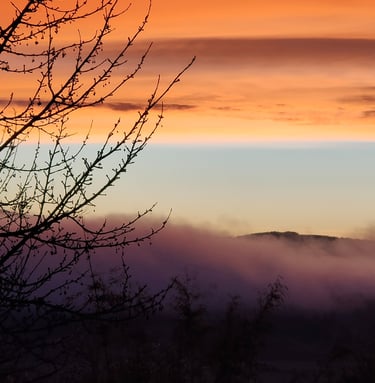 Lever de soleil depuis Nonette Tous droits réservés Leslie BRENIAUX pour Fovassist / Itkacreations