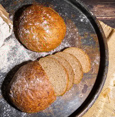 Sustainable plant-based, nutritionally-dense bread