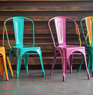 silla de colores