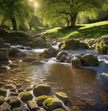 Wooded River scene, Exmoor