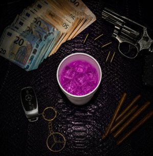 Capa oficial do álbum PURPPWORLD Vol. 1 de Sippinpurpp lançado pela Virgin Music Portugal