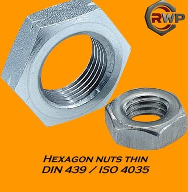 HESAGON NUT DIN 439 ISO 4035
