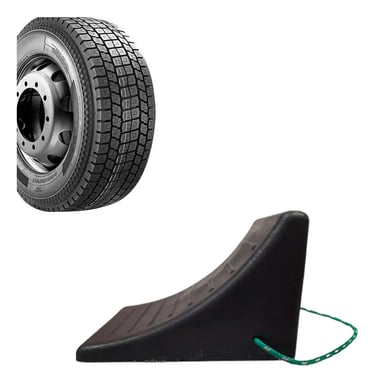 Calço De Borracha Para Roda De Caminhão Com Corda - Nbr 9735