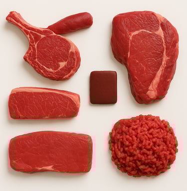 Halal beef cuts including steaks, minced beef and export-grade meat from Pakistan