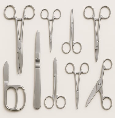 Surgical cutting and dissecting instruments