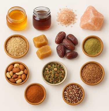 Organic food and superfoods for daily nutrition