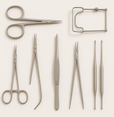 Ophthalmic instruments for eye surgery