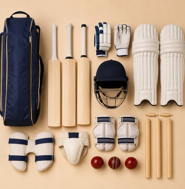 Export-quality cricket gear for professional and training use