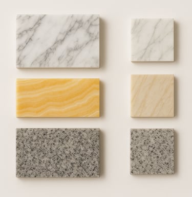 Marble and granite stone slabs and tiles for flooring and construction, natural stone export quality
