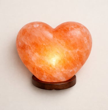 Heart shape Himalayan salt lamp decorative gift lighting
