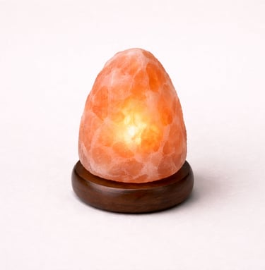 Mini Himalayan salt lamp bedside night glow light