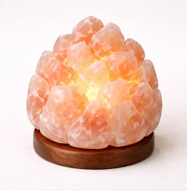 Premium Himalayan crystal salt lamp luxury décor lighting