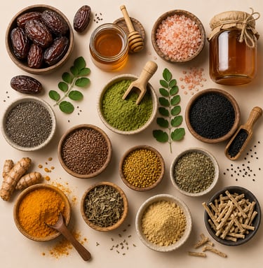 Export-grade organic foods, superfoods, honey, dates and natural ingredients