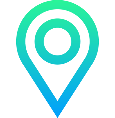 line art of a map point