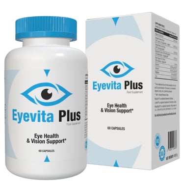 Eyevita Plus eye health and vision support supplement bottle and packaging box.