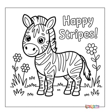 zebra  outline drawing kids worksheet