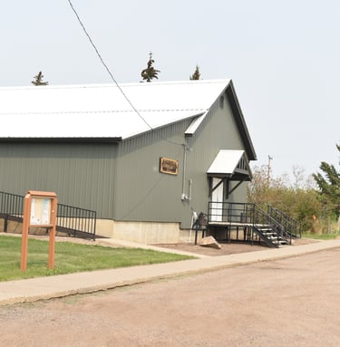 Red Willow Community Hall on Main Street in the quiet Hamlet of Red Willow AB