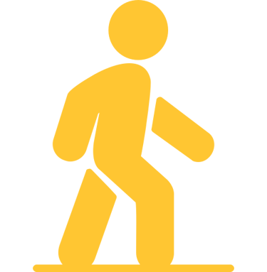 logo of a man walking