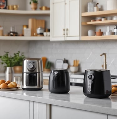 cafeteria e fritadeira elétrica