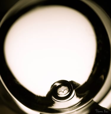 Verre de vin blanc en transparence rétroéclairé
