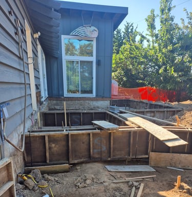 living room / ADU home addition