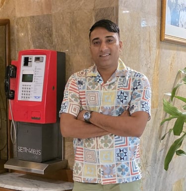 Positive and confident portrait of Mintu Yadav