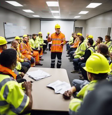 training room with instructor