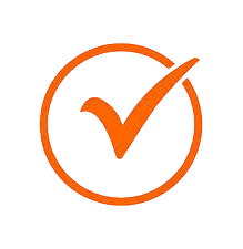 orange tick icon for elevate retreats