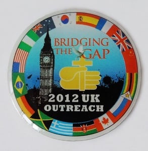an UV printed pin
