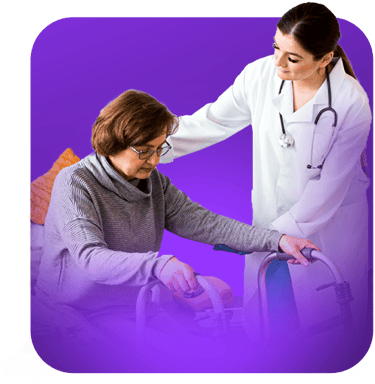 a woman in a doctor's coat and a doctor's coat