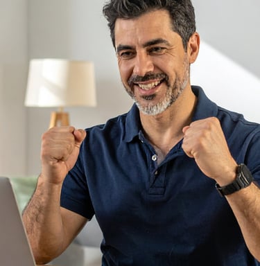 a man with a laptop computer and a laptop