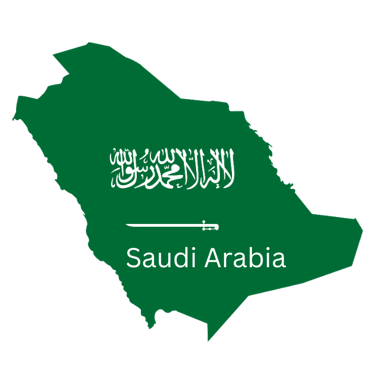 Map of Saudi Arabia