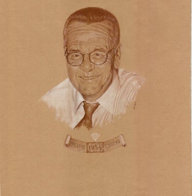 Don Andres Gonzalez Sobrino, fundador en 1954 de Sobrino joyeros en Zamora.