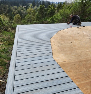 Trex composite decking