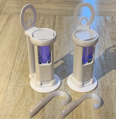 2x Nukit Torch in Hanger Rotate Pair, with hooks