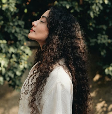 Woman in Nature Reiki Session