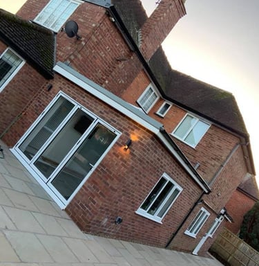 Rear house extension in Worcester designed for open-plan living