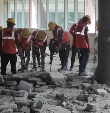 RCC wall opening cutting in Bangalore homes