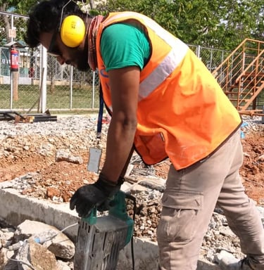 Core cutting service for plumbing in Bangalore apartments