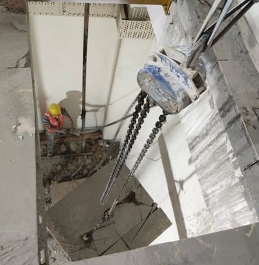 Precision slab cutting by experts in Bangalore